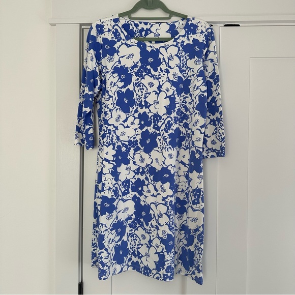 Like New! Magi Gold Floral Print Dress - Picture 5 of 5